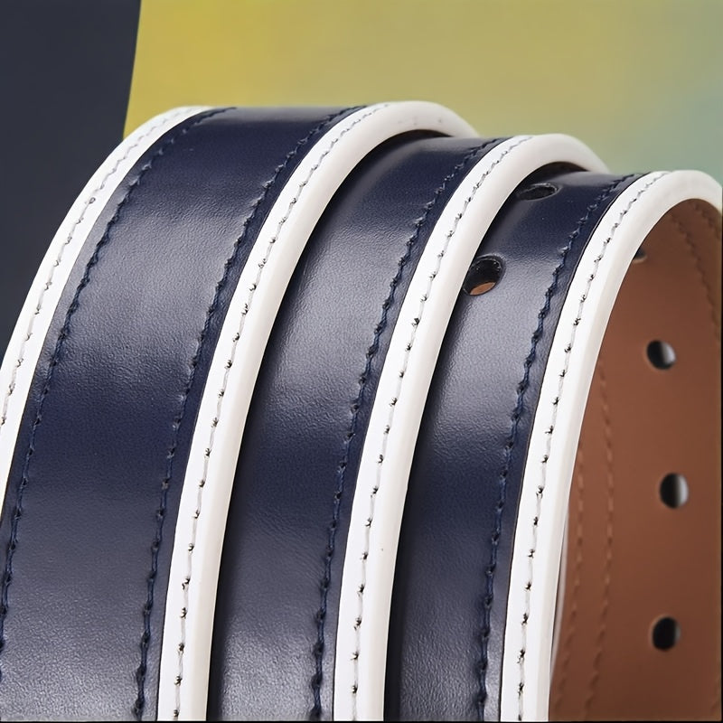 Ceinture Blanche en Simili Cuir pour Homme Thomas — visuel 5