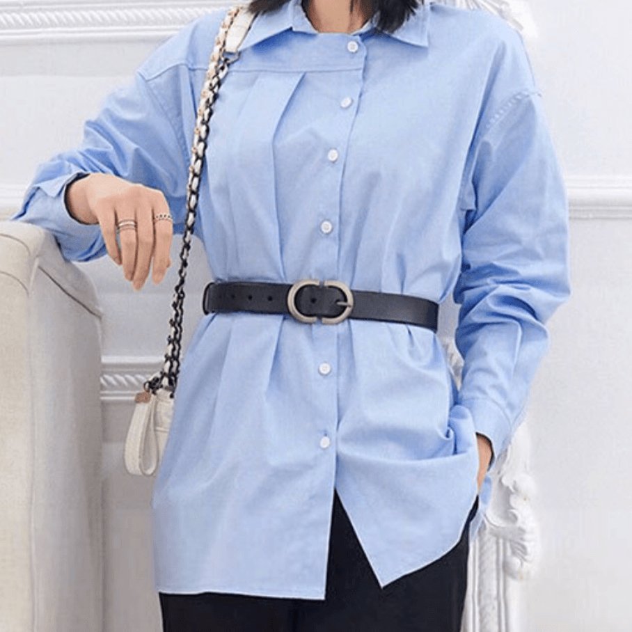 Ceinture à Boucle Classique en Cuir pour Femme Adeline — visuel 2