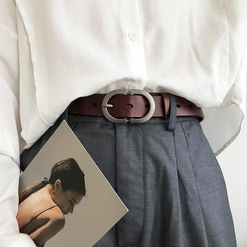 Ceinture à Boucle Classique en Cuir pour Femme Adeline — visuel 3