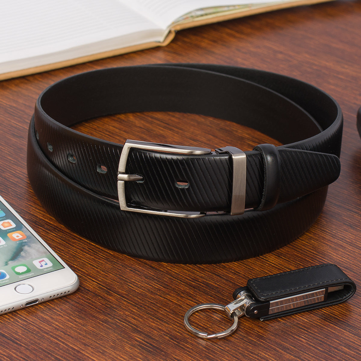 Ceinture à Boucle Classique en Cuir pour Femme Aline — visuel 6