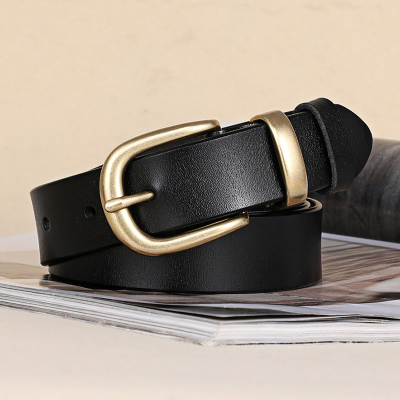 Ceinture à Boucle Classique en Cuir pour Femme Iris — visuel 2