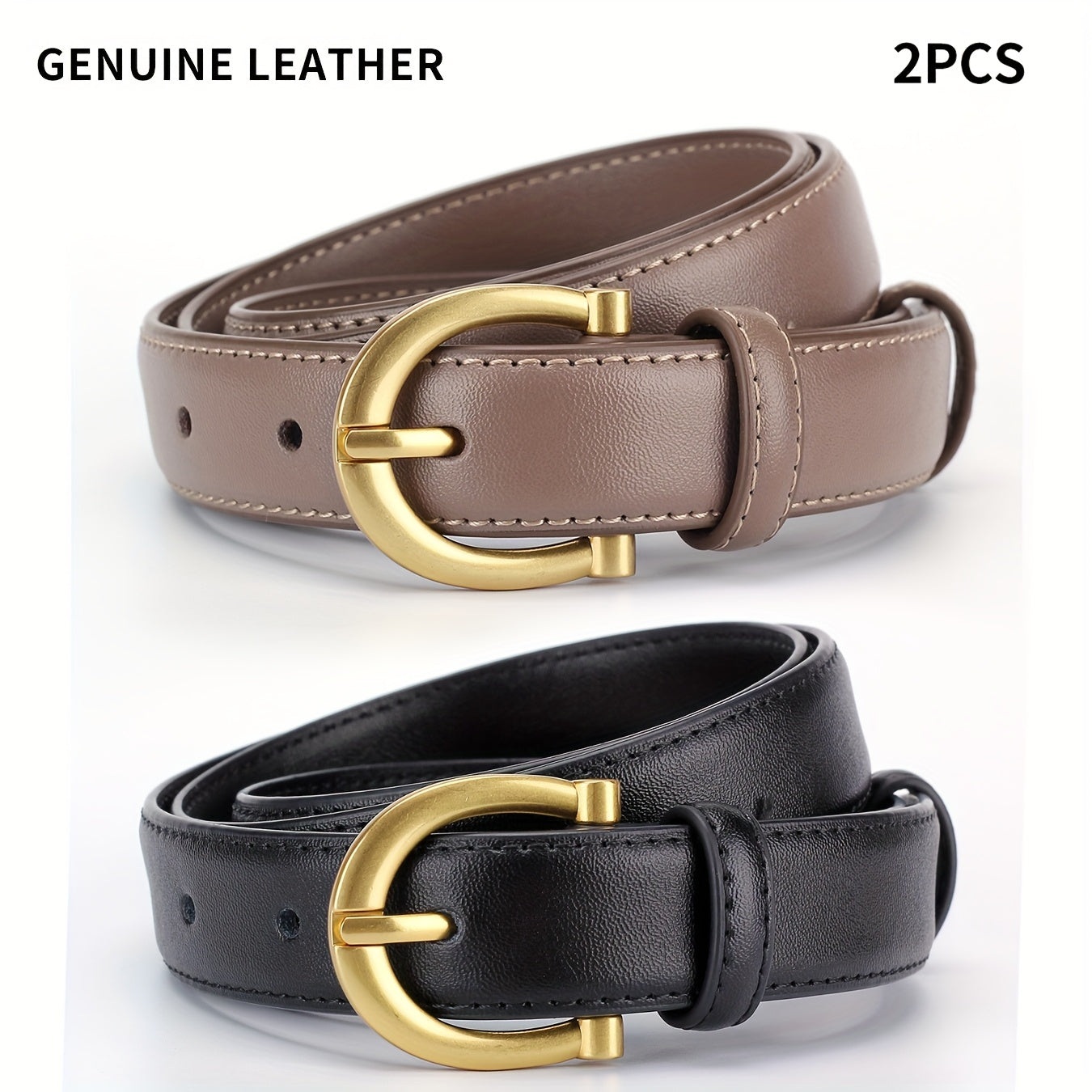 Ceinture à Boucle Classique en Cuir pour Femme Josephine — visuel 3