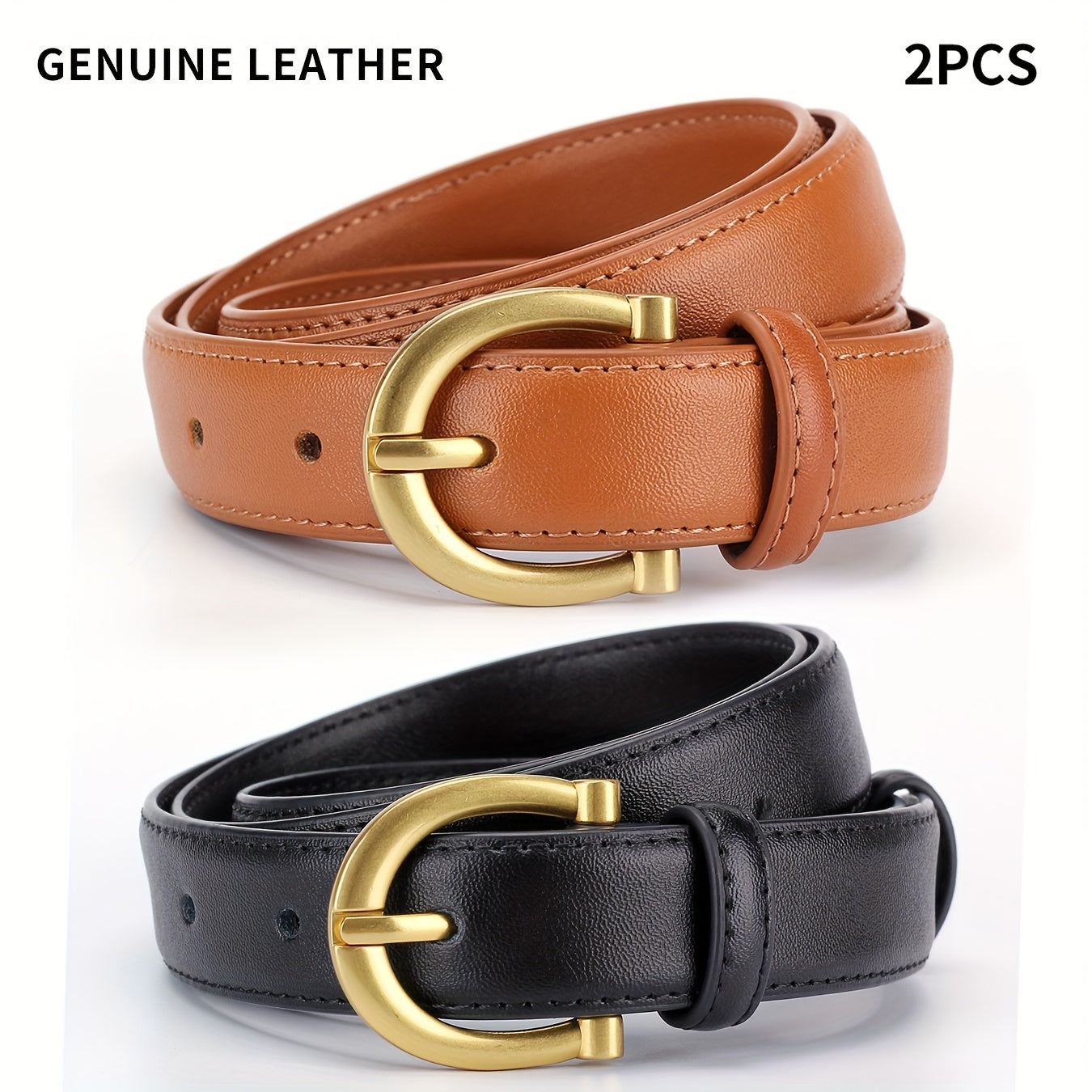 Ceinture à Boucle Classique en Cuir pour Femme Josephine — visuel 4