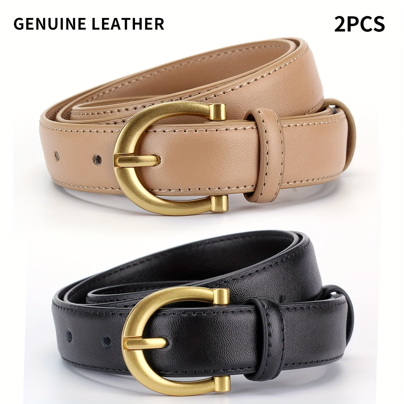 Ceinture à Boucle Classique en Cuir pour Femme Josephine — visuel 5