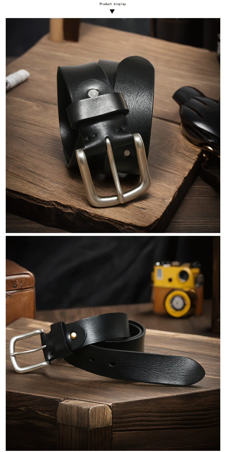 Ceinture à Boucle Classique en Cuir pour Femme Lena — visuel 10