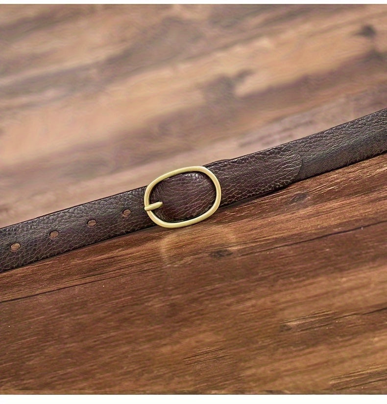 Ceinture à Boucle Classique en Cuir pour Femme Ludivine — visuel 10