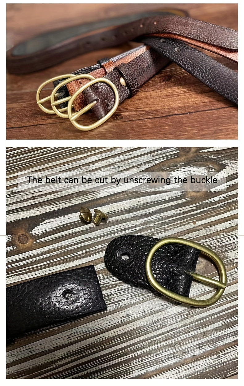Ceinture à Boucle Classique en Cuir pour Femme Ludivine — visuel 11