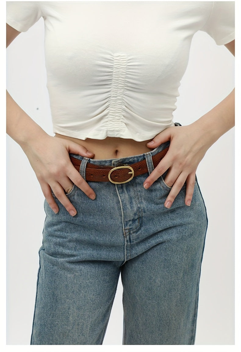 Ceinture à Boucle Classique en Cuir pour Femme Ludivine — visuel 4