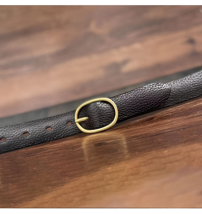 Ceinture à Boucle Classique en Cuir pour Femme Ludivine — visuel 7