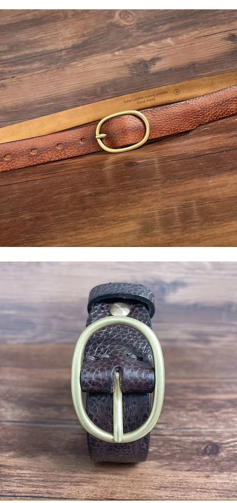 Ceinture à Boucle Classique en Cuir pour Femme Ludivine — visuel 9