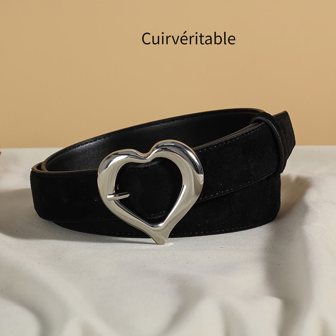 Ceinture à Boucle Classique en Cuir pour Femme Lydie — visuel 10
