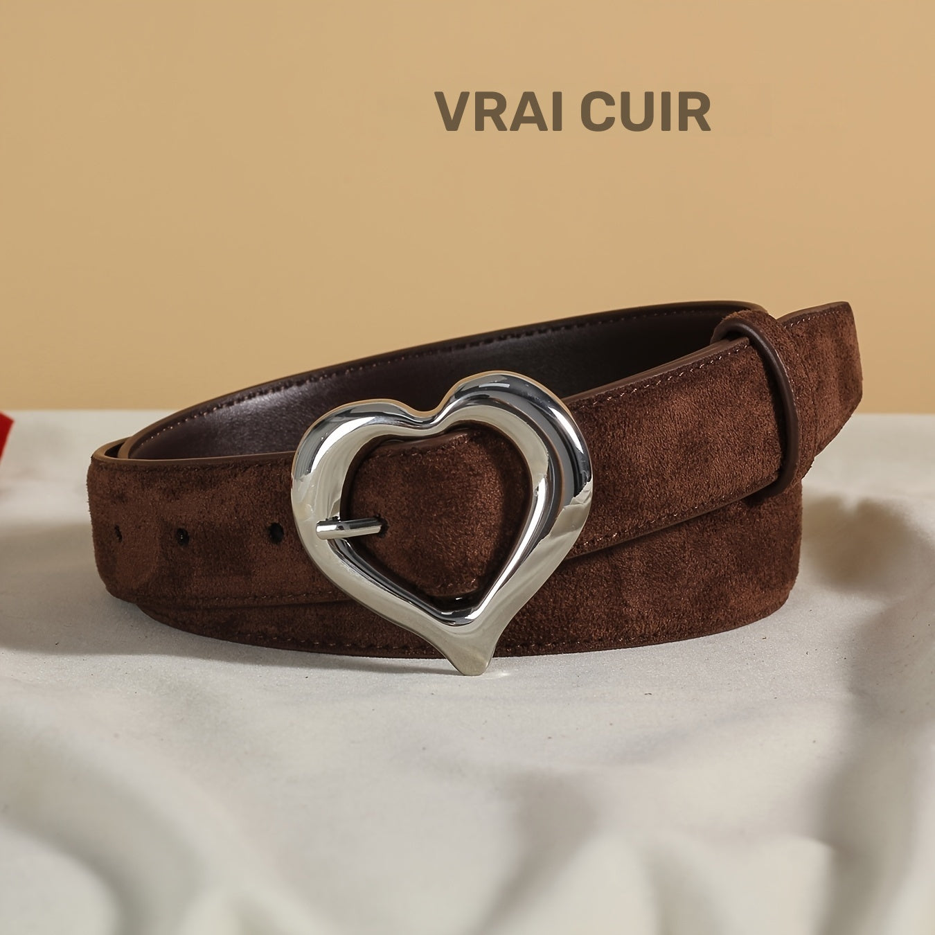 Ceinture à Boucle Classique en Cuir pour Femme Lydie — visuel 6
