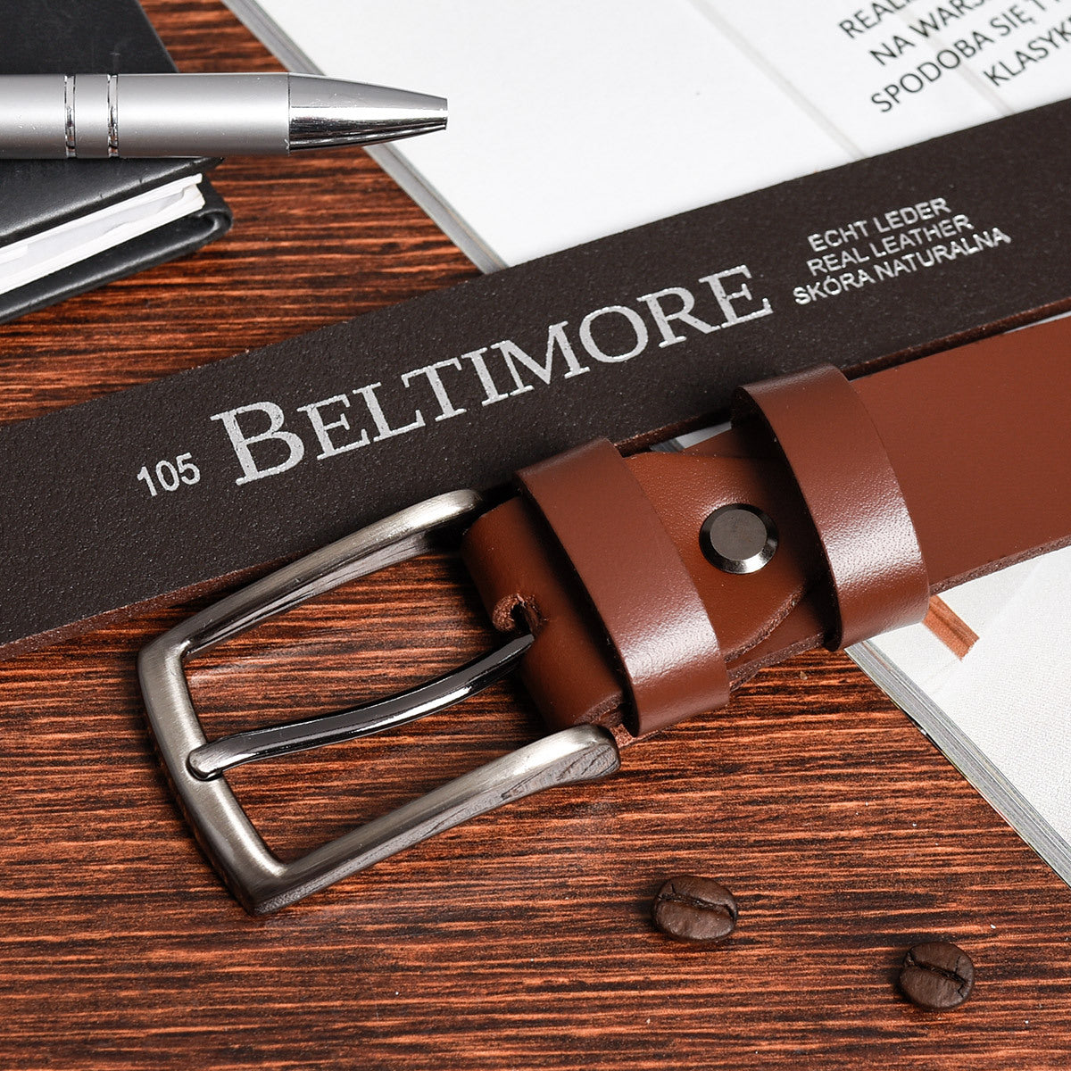 Ceinture à Boucle Classique en Cuir pour Homme Armand — visuel 13