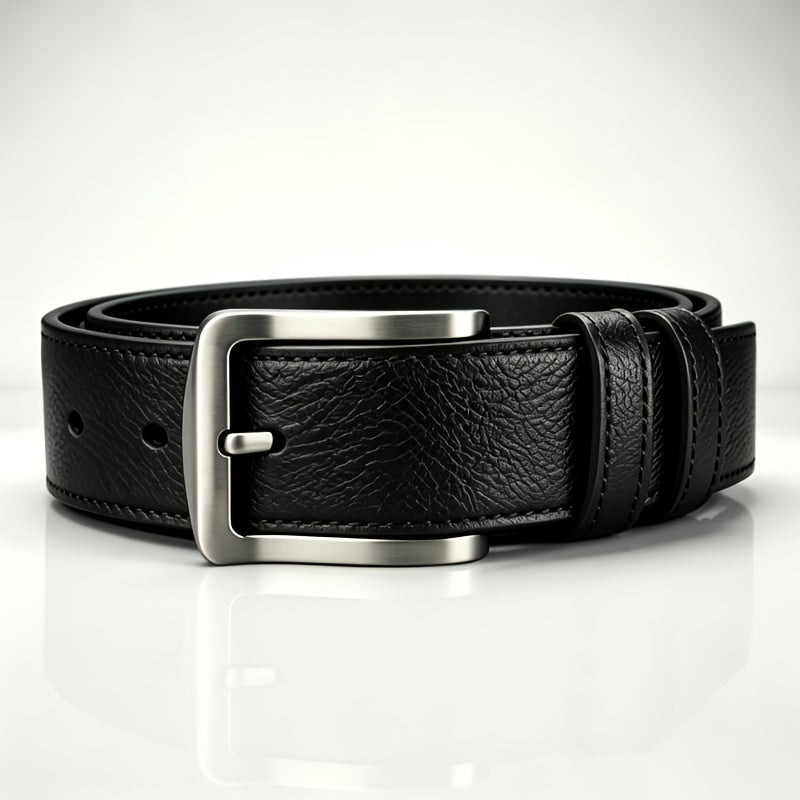 Ceinture à Boucle Classique en Cuir pour Homme Aubin — visuel 1