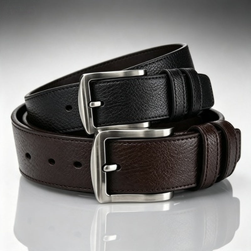 Ceinture à Boucle Classique en Cuir pour Homme Aubin — visuel 5