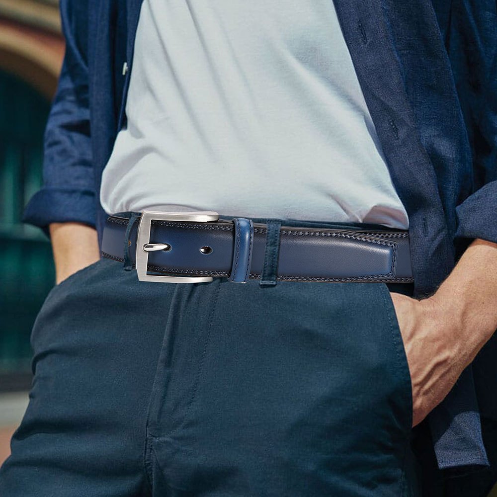 Ceinture à Boucle Classique en Cuir pour Homme Camille — visuel 12