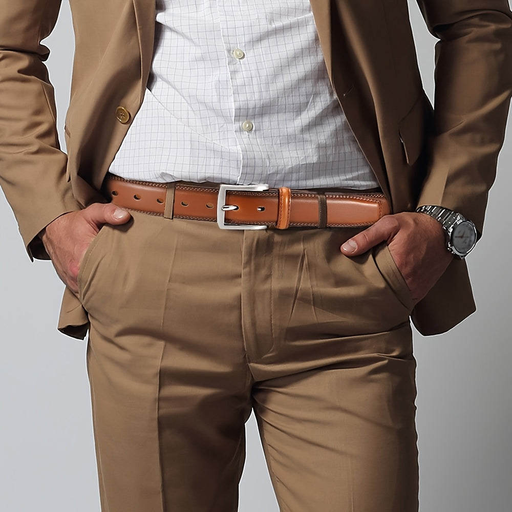 Ceinture à Boucle Classique en Cuir pour Homme Camille — visuel 14