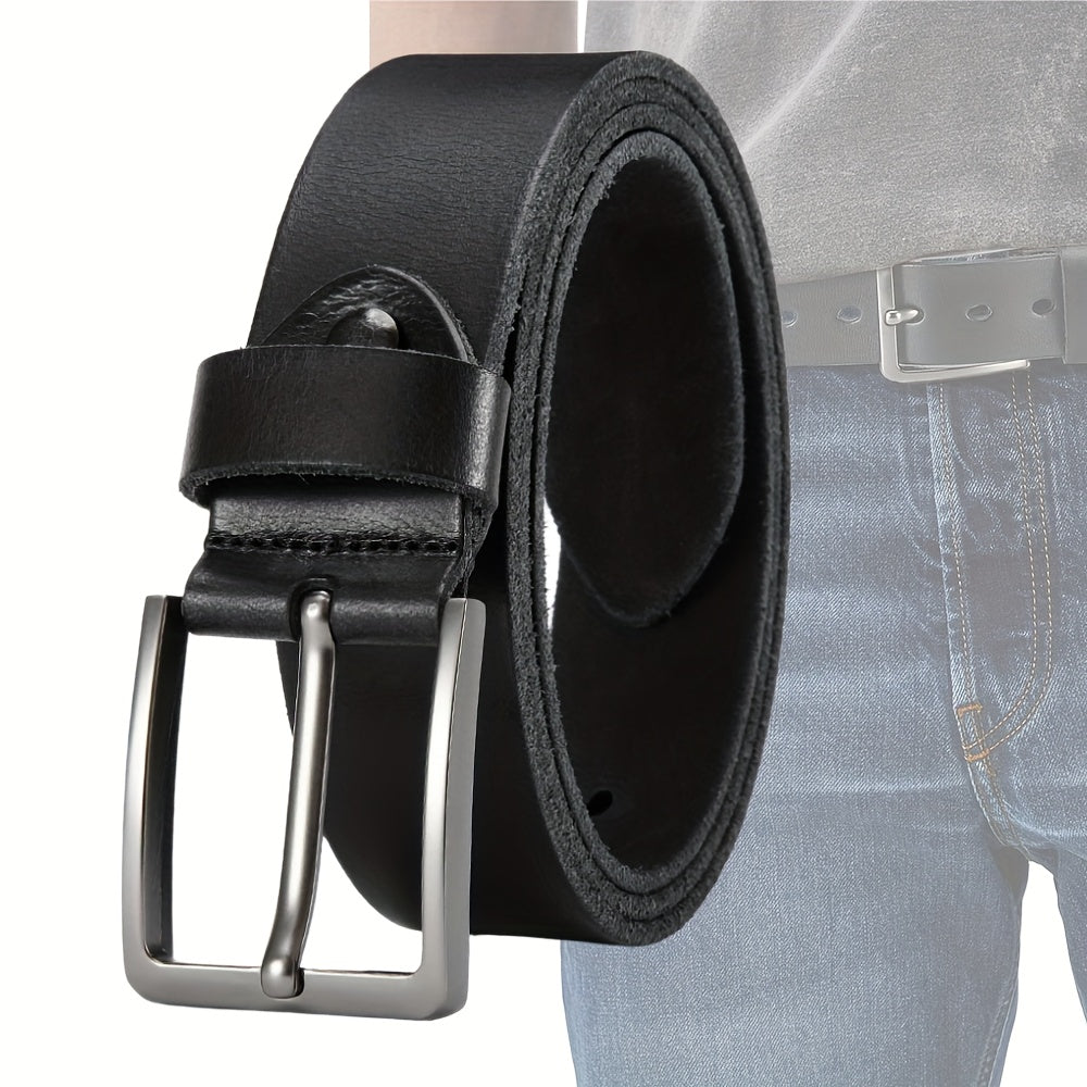 Ceinture à Boucle Classique en Cuir pour Homme Cyrille — visuel 4