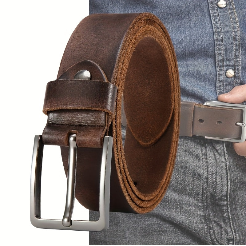 Ceinture à Boucle Classique en Cuir pour Homme Cyrille — visuel 6