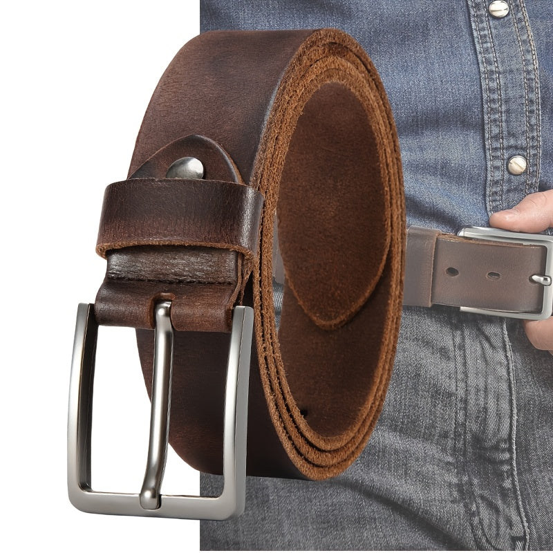 Ceinture à Boucle Classique en Cuir pour Homme Cyrille — visuel 7