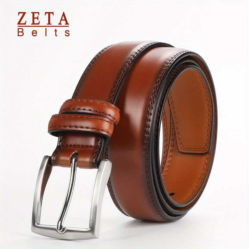 Ceinture à Boucle Classique en Cuir pour Homme Dimitri — visuel 1