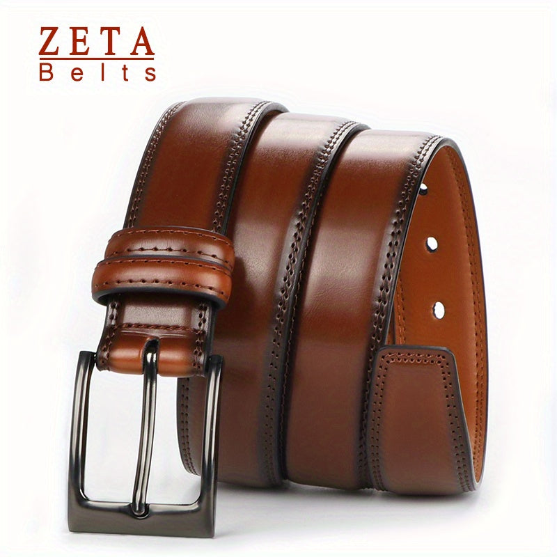 Ceinture à Boucle Classique en Cuir pour Homme Dimitri — visuel 2