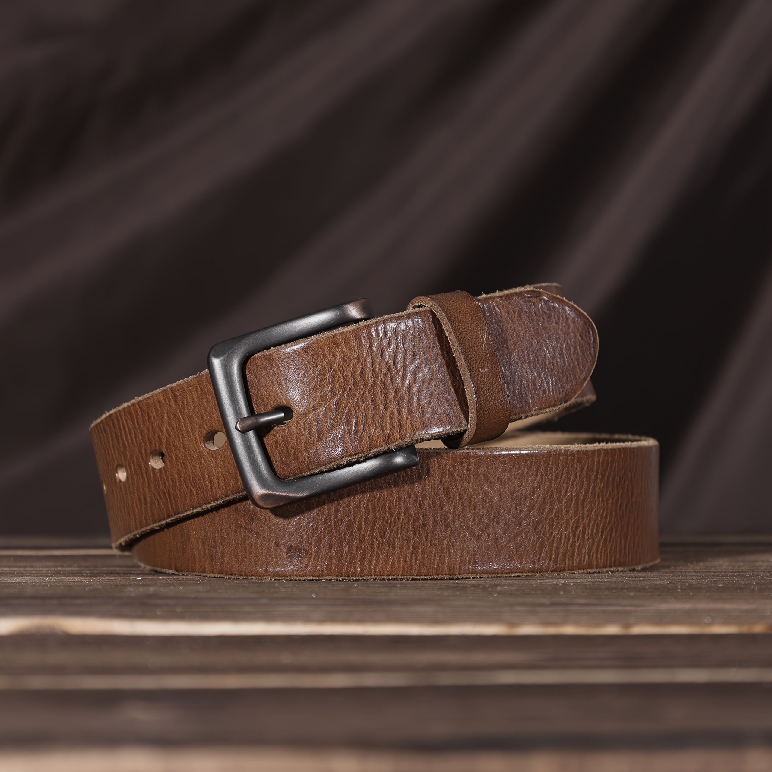 Ceinture à Boucle Classique en Cuir pour Homme Erwan — visuel 14
