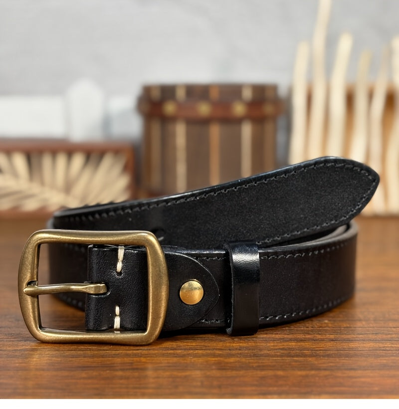 Ceinture à Boucle Classique en Cuir pour Homme Esteban — visuel 13