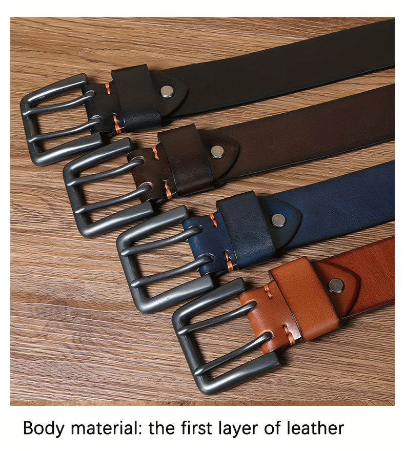 Ceinture à Boucle Classique en Cuir pour Homme Eugène — visuel 1
