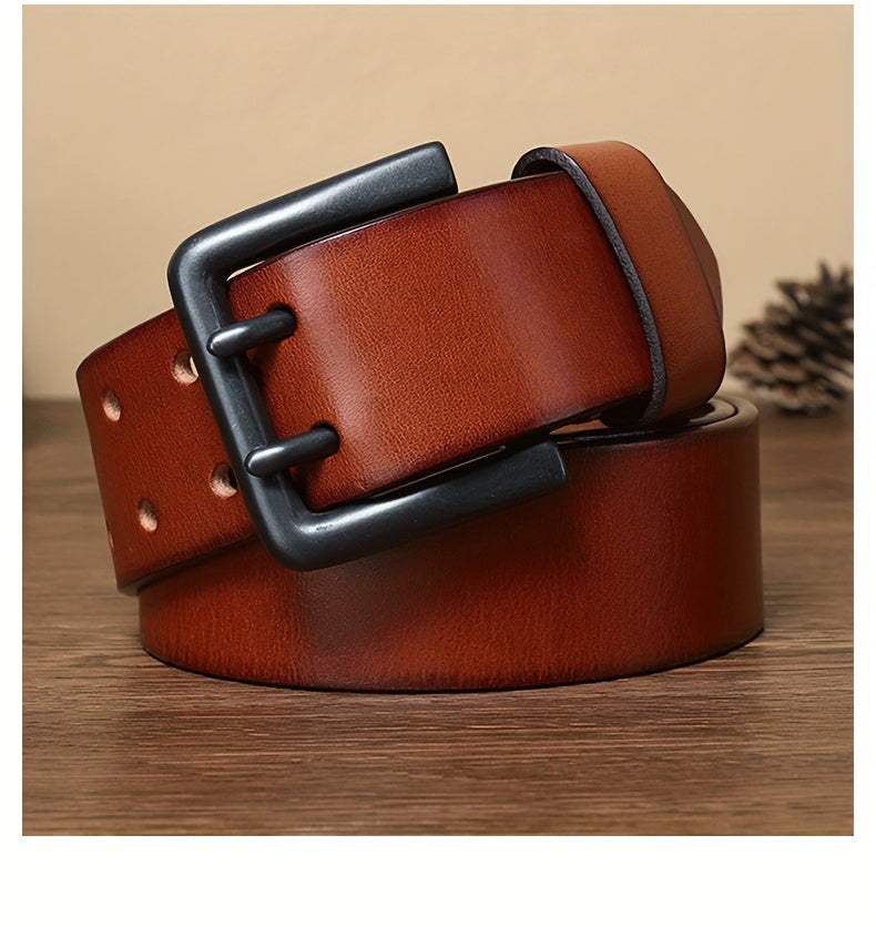 Ceinture à Boucle Classique en Cuir pour Homme Eugène — visuel 10