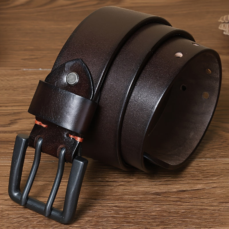 Ceinture à Boucle Classique en Cuir pour Homme Eugène — visuel 11