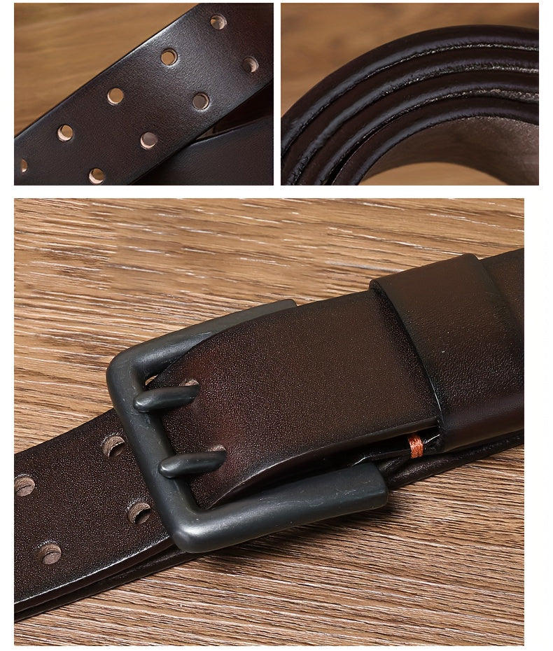 Ceinture à Boucle Classique en Cuir pour Homme Eugène — visuel 5