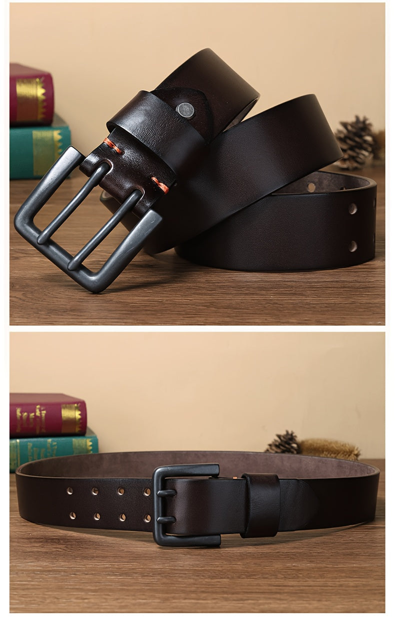 Ceinture à Boucle Classique en Cuir pour Homme Eugène — visuel 8