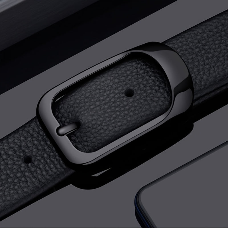 Ceinture à Boucle Classique en Cuir pour Homme Evrard — visuel 13