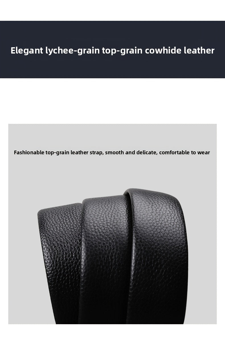 Ceinture à Boucle Classique en Cuir pour Homme Evrard — visuel 5