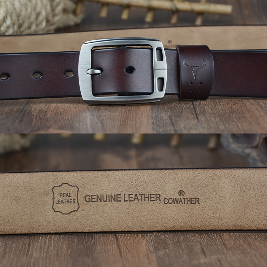 Ceinture à Boucle Classique en Cuir pour Homme Gerald — visuel 4