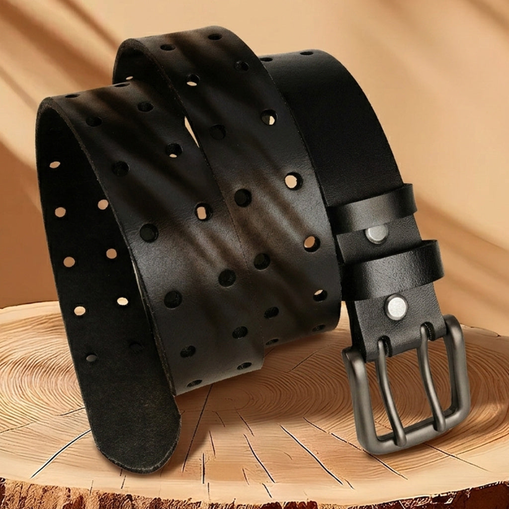 Ceinture à Boucle Classique en Cuir pour Homme Ghislain — visuel 3
