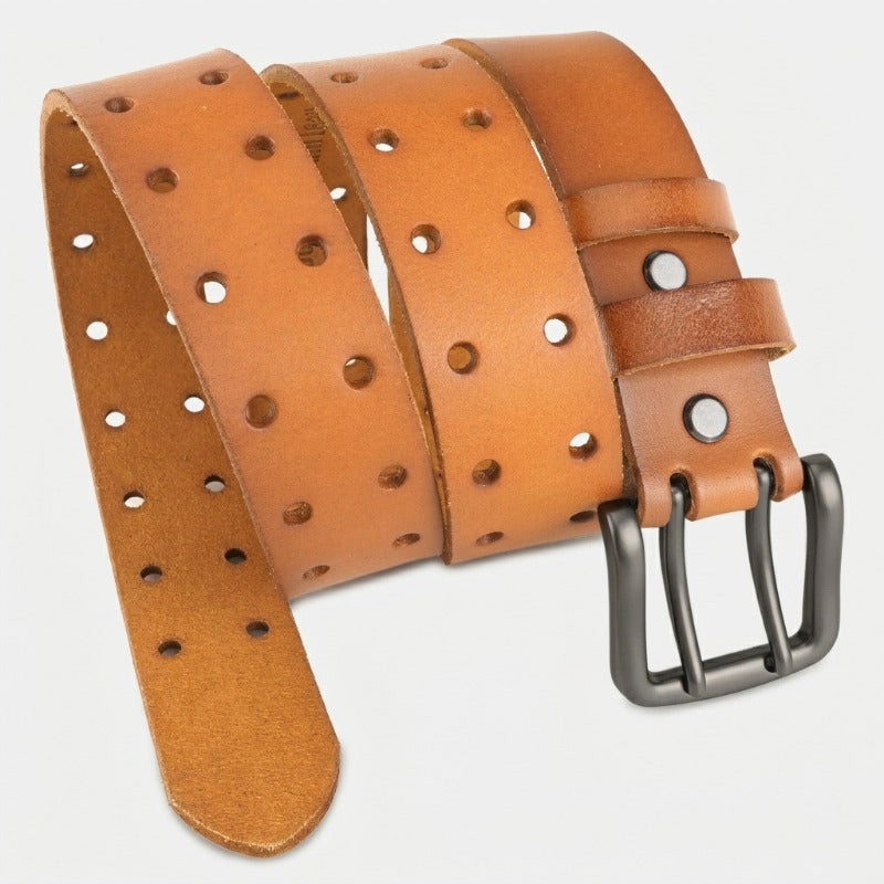 Ceinture à Boucle Classique en Cuir pour Homme Ghislain — visuel 7