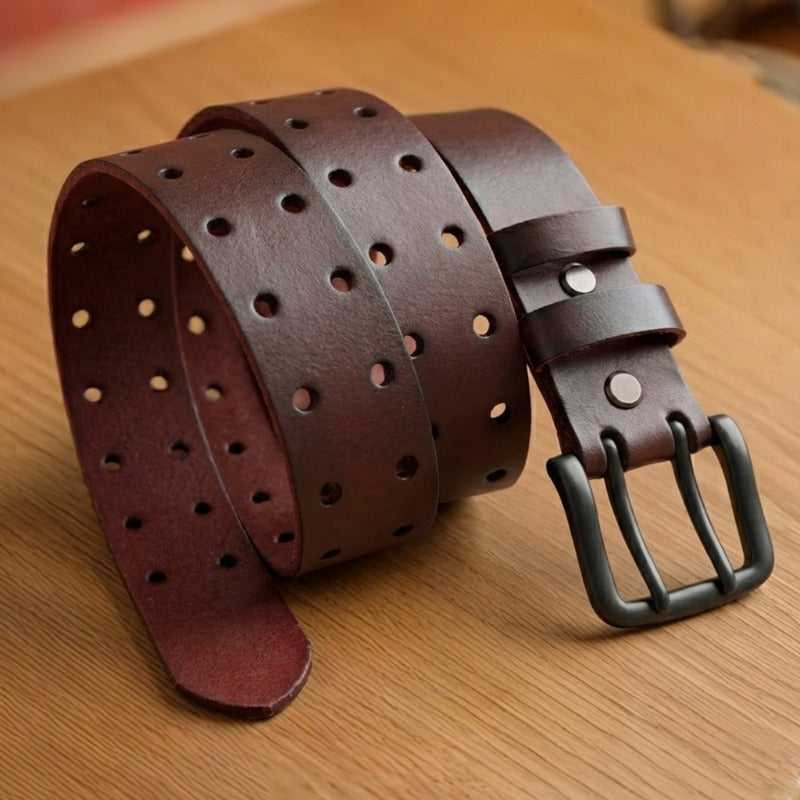 Ceinture à Boucle Classique en Cuir pour Homme Ghislain — visuel 8