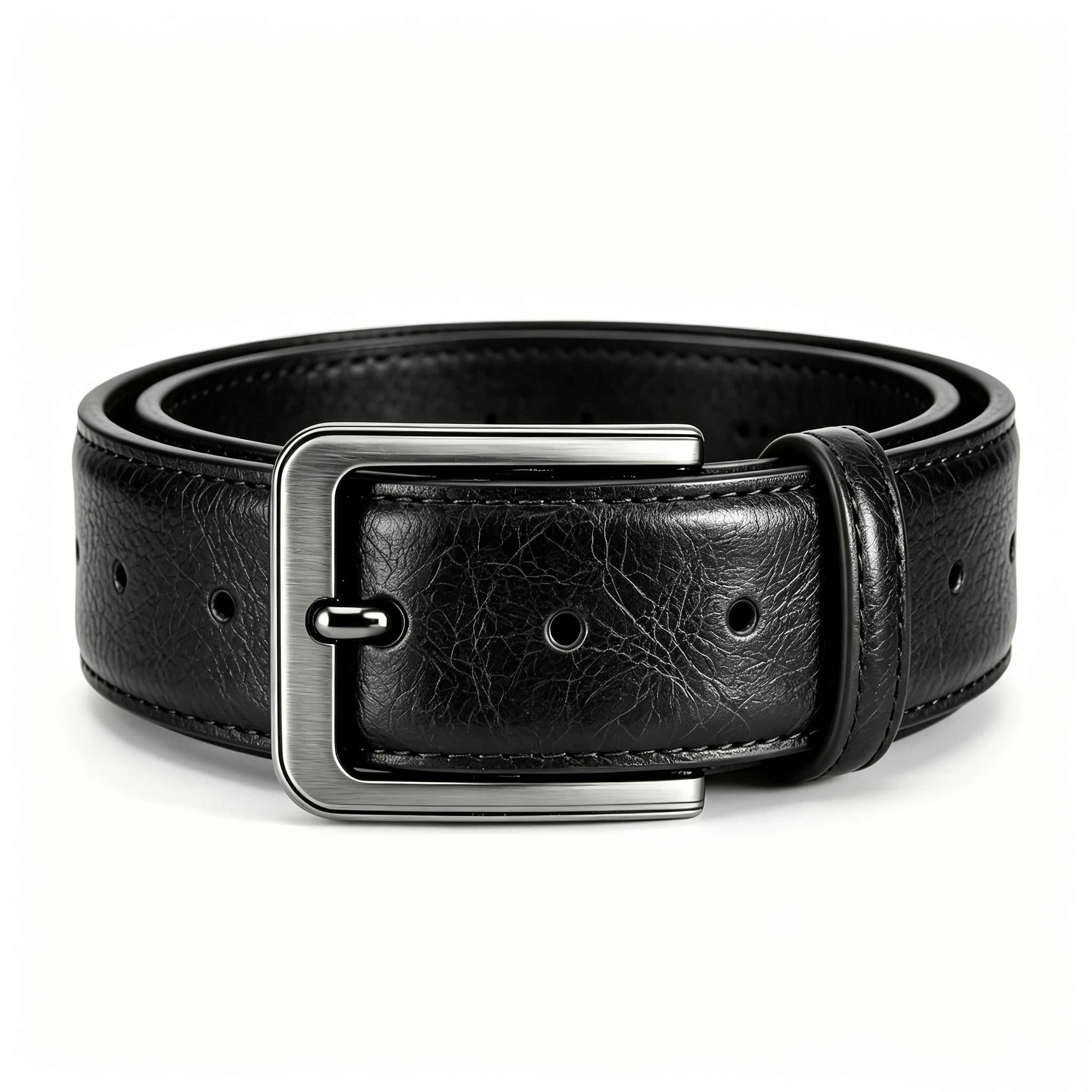 Ceinture à Boucle Classique en Cuir pour Homme Hilaire — visuel 3