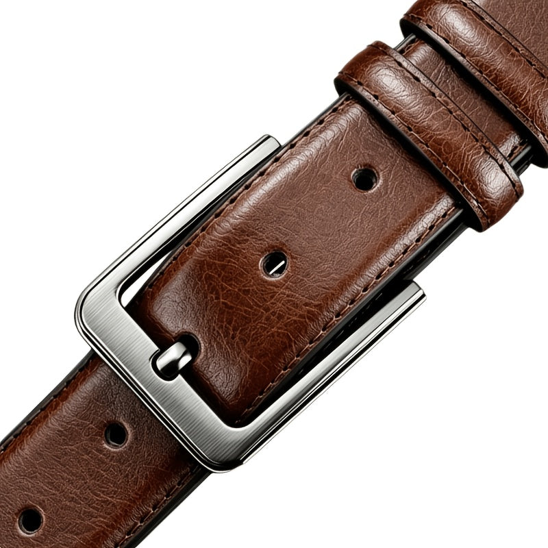 Ceinture à Boucle Classique en Cuir pour Homme Hilaire — visuel 4
