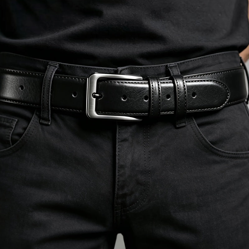 Ceinture à Boucle Classique en Cuir pour Homme Hilaire — visuel 5