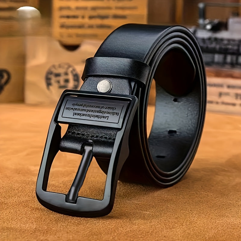 Ceinture à Boucle Classique en Cuir pour Homme Maxence — visuel 1
