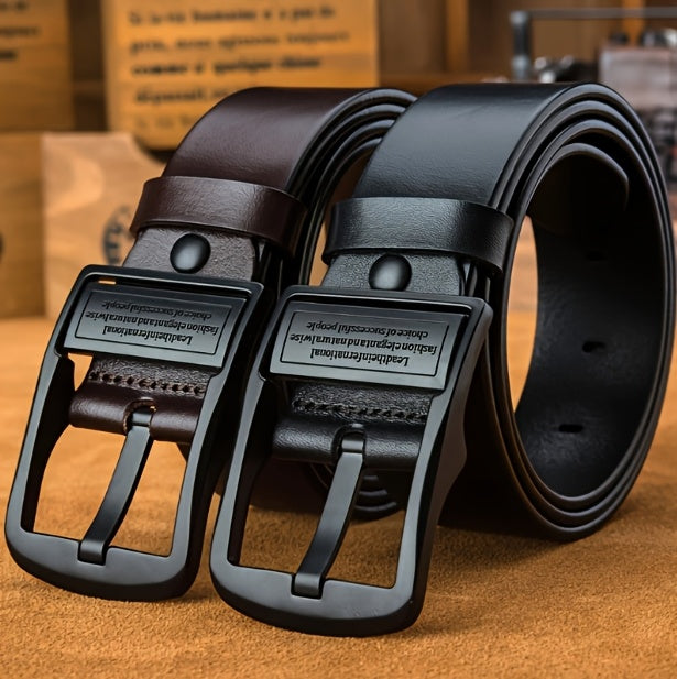 Ceinture à Boucle Classique en Cuir pour Homme Maxence — visuel 4