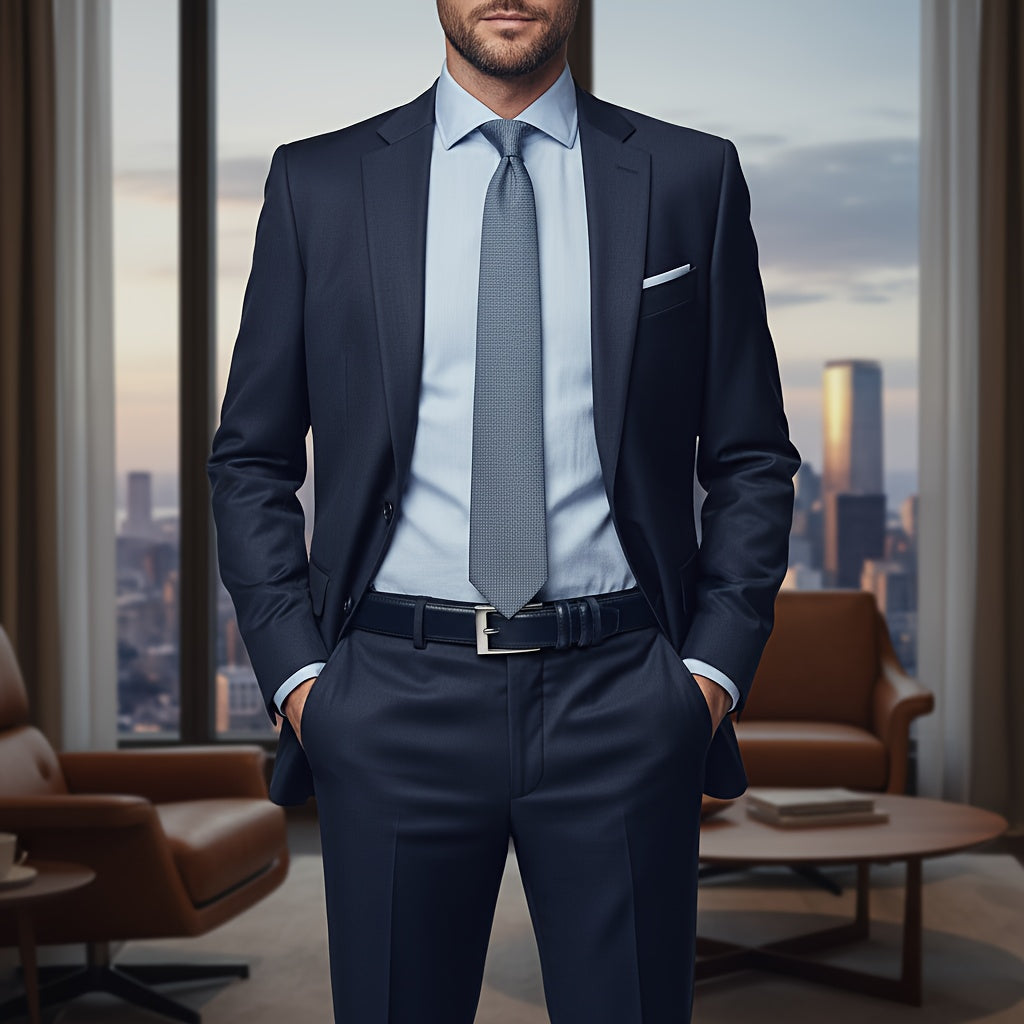 Ceinture à Boucle Classique en Cuir pour Homme Raphaël — visuel 8