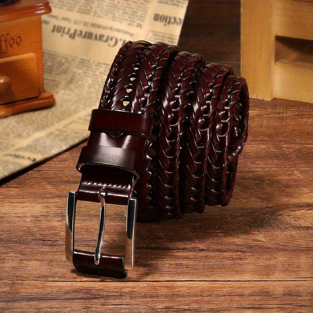 Ceinture à Boucle Classique en Cuir pour Homme Serge — visuel 4