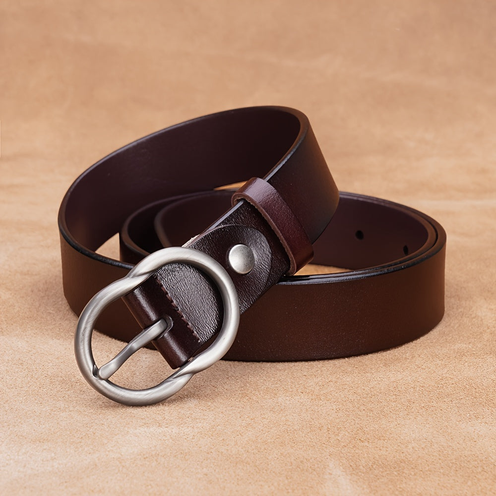 Ceinture à Boucle Classique en Cuir pour Homme Thibault — visuel 3