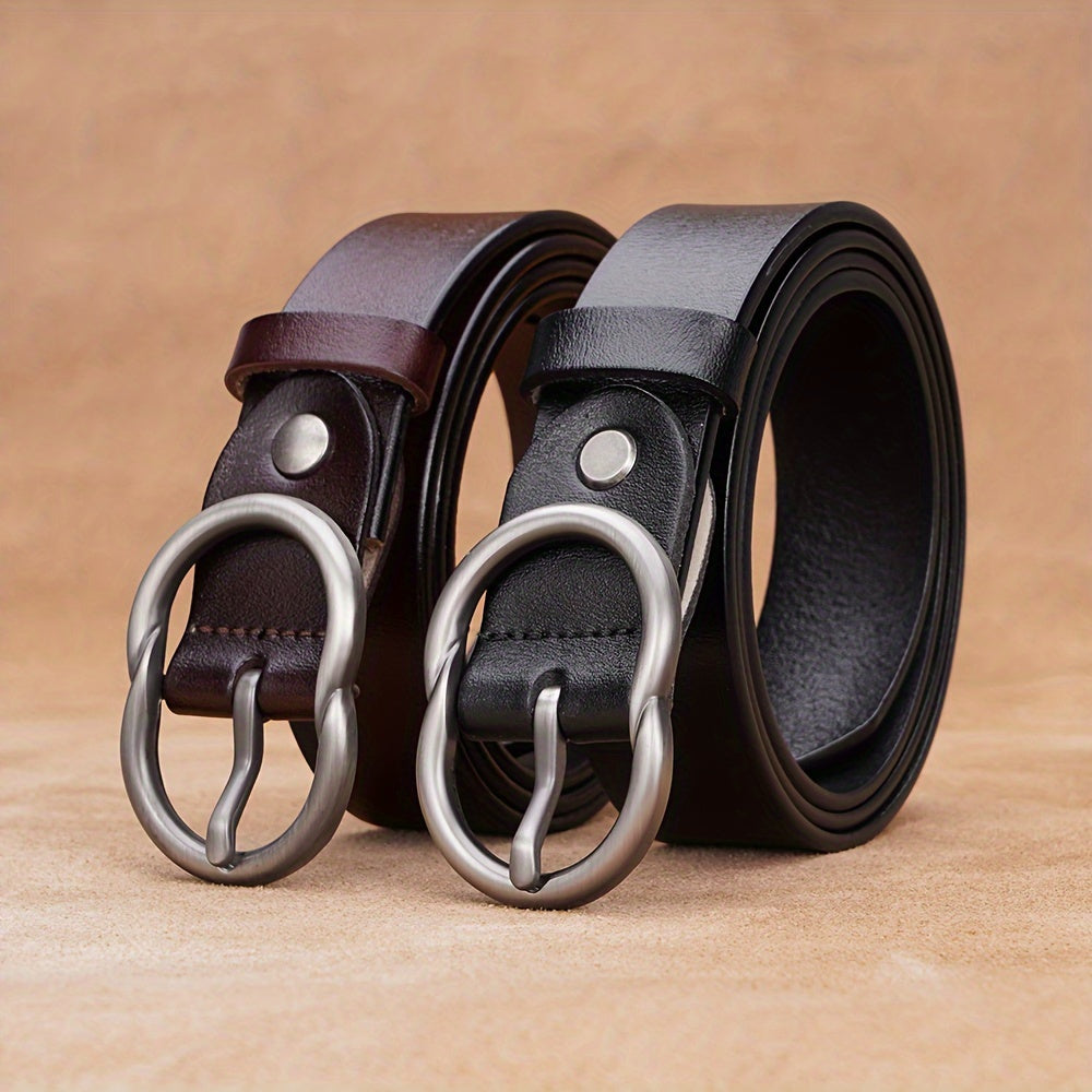 Ceinture à Boucle Classique en Cuir pour Homme Thibault — visuel 6