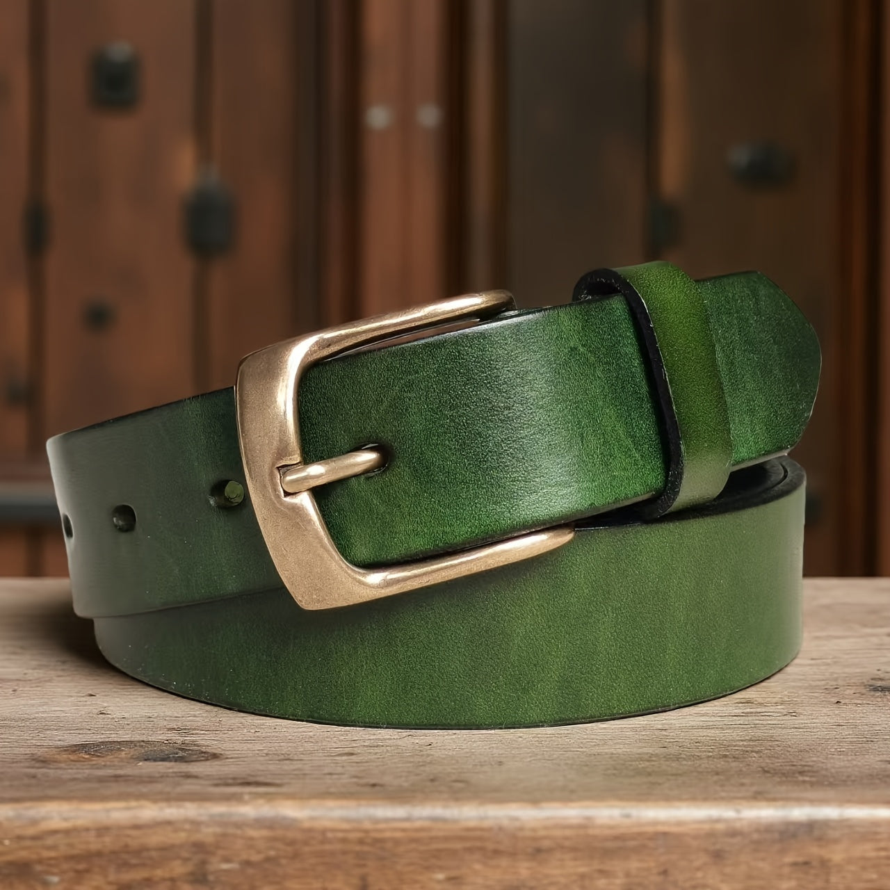 Ceinture à Boucle Classique en Cuir pour Homme Yvon — visuel 8