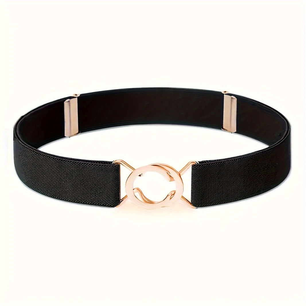 Ceinture à Boucle Classique Élastique pour Femme Assise — visuel 3